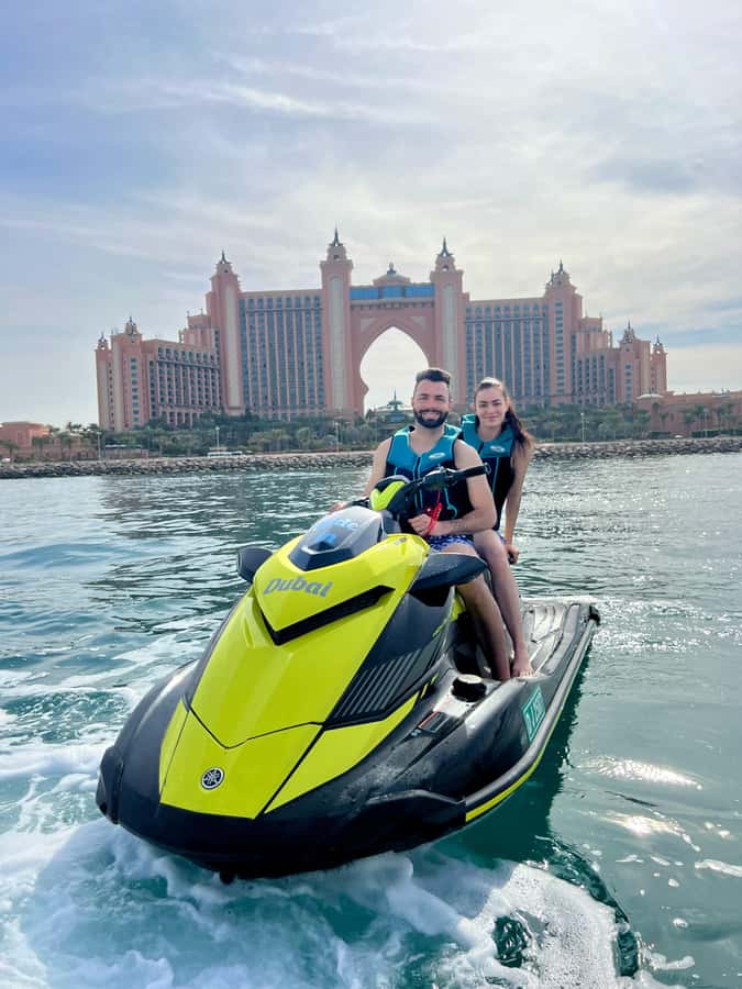 Palm Jumeirah: 1.5-Hour Guided Jet Ski Tour - From Fishing Harbor 1 to open water