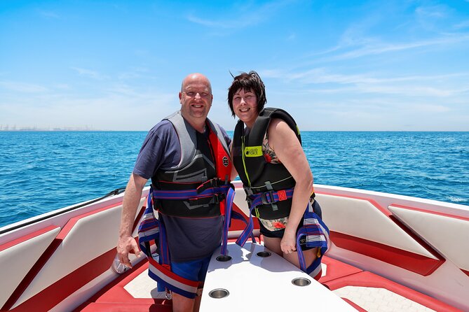 Parasailing in Dubai with Palm Jumeirah and JBR Beach views - Photos, videos, and what to bring