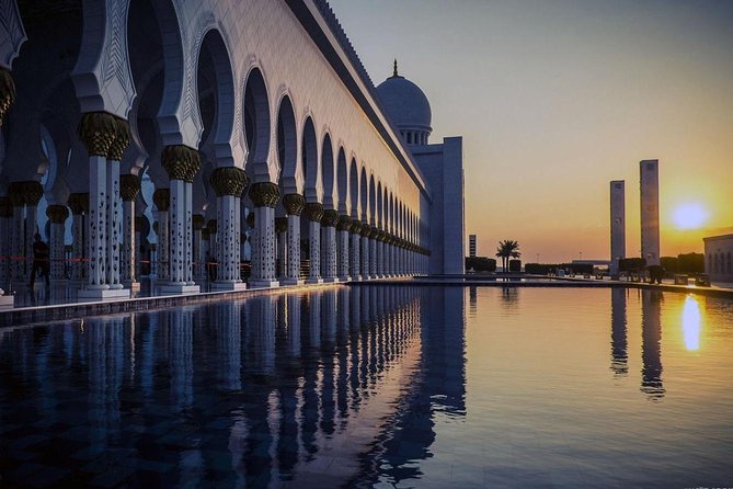 Private Abu Dhabi Sheikh zayed mosque with Louver Museum & Emirates Place Tea - Timing, food, and cancellation details
