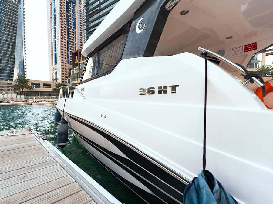 Private Boat Dubai: 36ft - Atlantis The Palm from the water