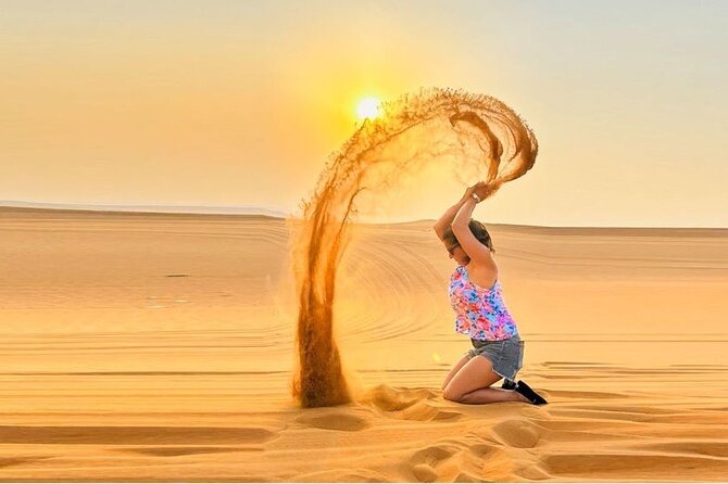 Private Desert Safari With BBQ Buffet Dinner And Live Shows - Tanoura, fire, and belly-dance shows