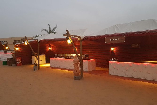 Private Evening Desert Safari with BBQ Dinner Dubai - The short camel ride and Bedouin-style camp