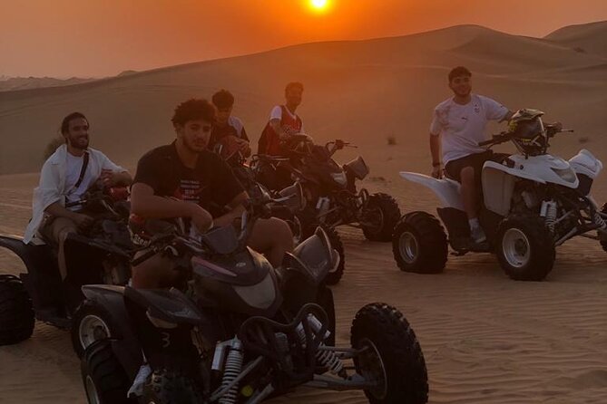 Private Sunrise Quad Bike in Dubai-Al Ain Road - Getting ready for the one-hour quad bike ride