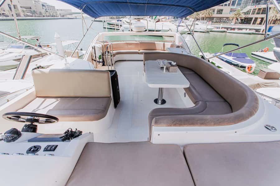 Private Yacht Dubai: 56ft - Upper-deck comfort and onboard service