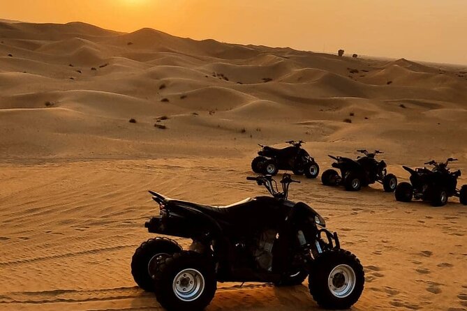Quad biking tour with or without pick and drop(Abu dhbai ) - One hour or 90 minutes on the dunes