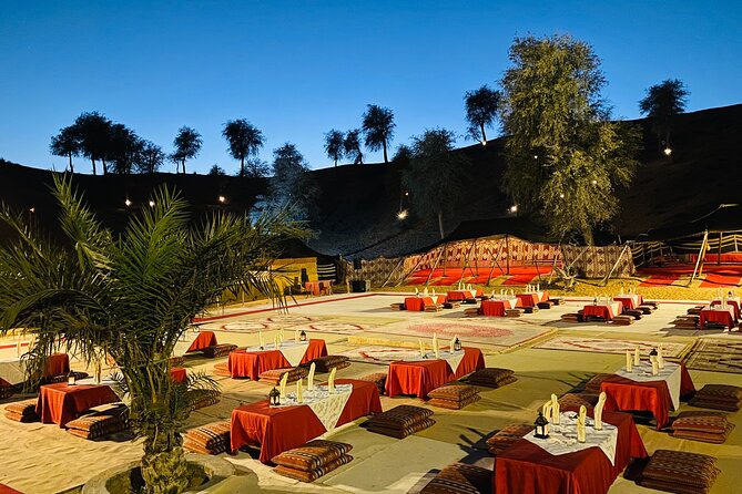 RAK Desert Safari and BBQ Dinner with RAK pick up - Sandboarding, camels, and optional quad bikes