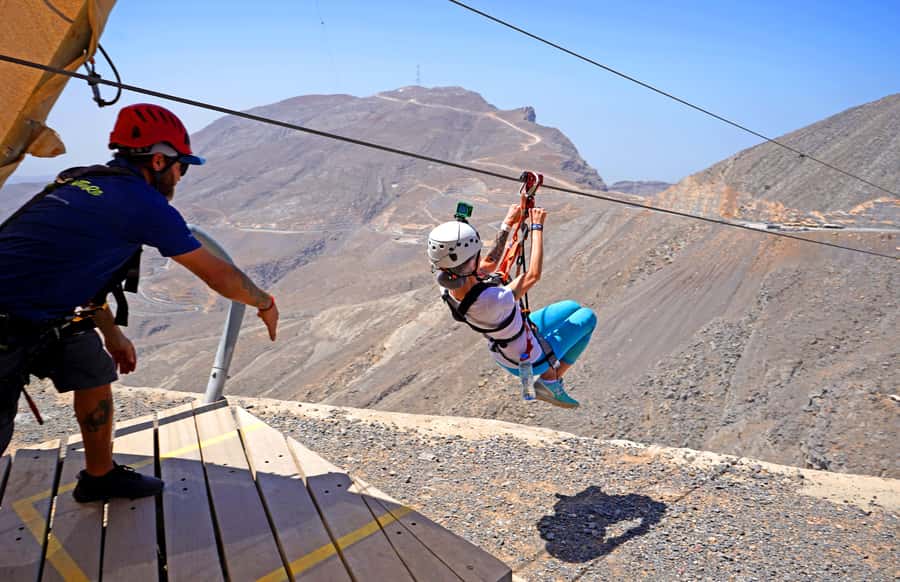 Ras al-Khaimah: Jais Sky Tour Zipline Adventure - Six ziplines across the Jebel Jais mountains
