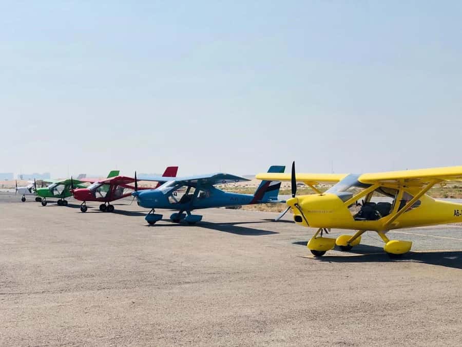 Ras Al Khaimah: Scenic Microlight Adventure Over Desert - A microlight view of desert and coast