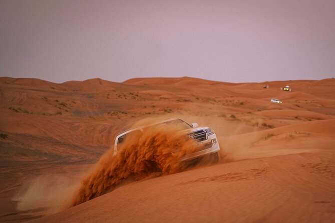 Red Dunes Desert Safari 4x4 Pickup & Drop, Camel Ride BBQ & Shows - Key points at a glance