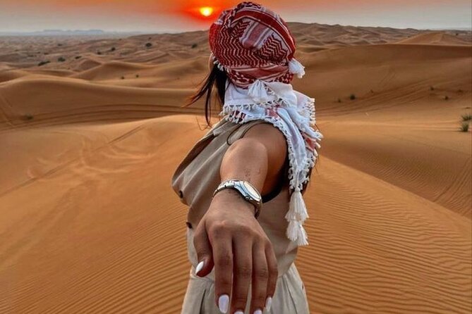 Red Dunes Desert Safari 4x4 Pickup & Drop, Camel Ride BBQ & Shows - Red dunes first, camp evening later