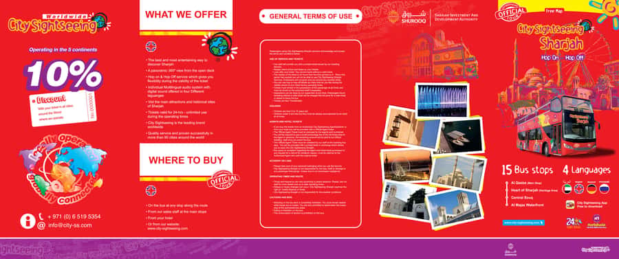 Sharjah: City Sightseeing Hop-On Hop-Off Bus Tour - The 15-minute boat ride from 4pm to 1am