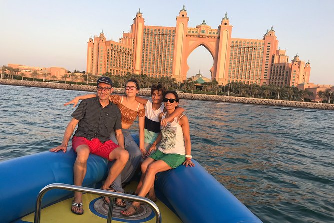 Speedboat Dubai: 60 Mins Guided Burj Al Arab & Atlantis Tour - Racing along Palm Jumeirah