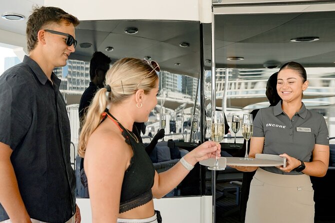 Sunseeker Superyacht: VIP Dining, Premium Drinks & Music - Boarding Encore at Dubai Harbour