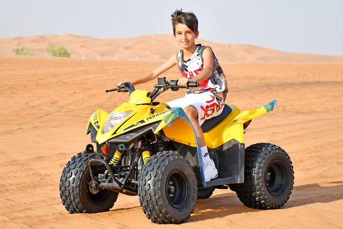 Sunset Desert Safari Quad bike Camel ride Sand Board & BBQ Dinner - The Al Awir camp after dark