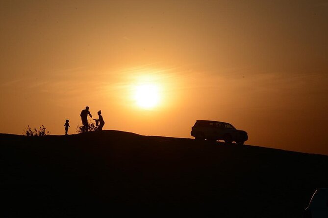 Sunset Evening Safari,Camel ride,live shows and BBQ Dinner with No Hidden Charge - Thirty minutes of dune bashing in a 4x4