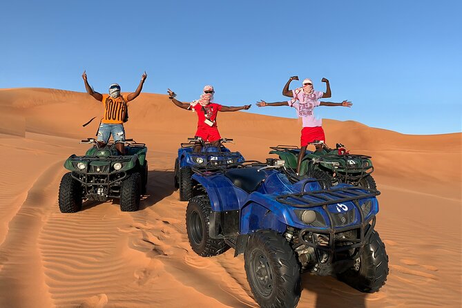 Sunset Quad/Buggy Tour & BBQ Evening - Sandboarding and a short camel ride