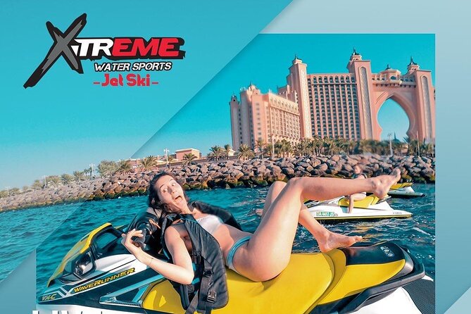 The Best Jet Ski in Dubai - 90 Minutes Palm Jumeirah Tour - Riding beneath the Palm Jumeirah skyline