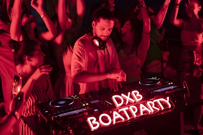 Tickets for the DXB Boat Party at Sunset in Dubai - A sunset yacht party, not a sightseeing cruise