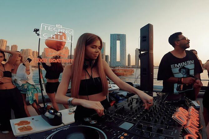 Tickets for the DXB Boat Party at Sunset in Dubai - Music, dancing, and the social crowd