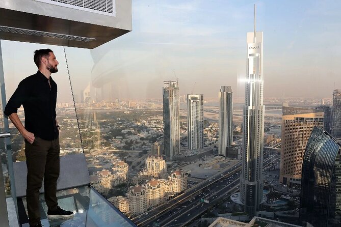Top of Burj Khalifa & Sky Views Dubai Tour with Transfers - Sky Views Dubai and the transparent glass slide