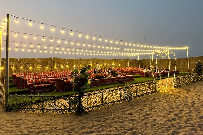 VIP Desert Safari Abu Dhabi with Private Seating Area - Sunset begins with a ride across the dunes