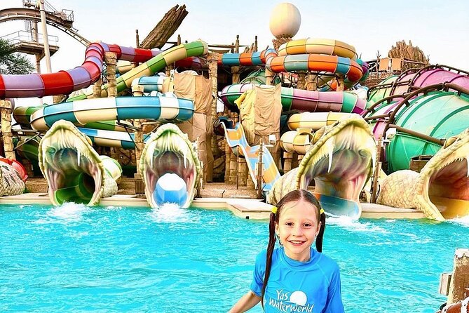 Yas Waterworld at Yas Island Abu Dhabi - Bandit Bomber takes the ride above the park